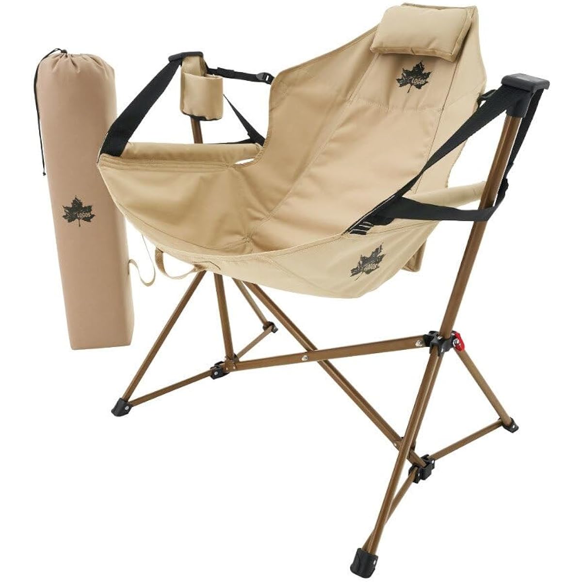 LOGOS Tradcanvas Swaying Hammock Chair Reclining Camping Chair Folding Load Capacity 130kg