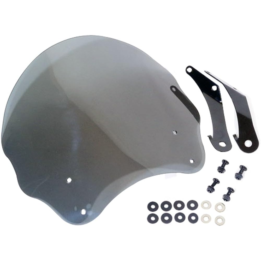 World Walk Medium Size Meter Visor for Motorcycles Smoke General Purpose ws-05ms Screen