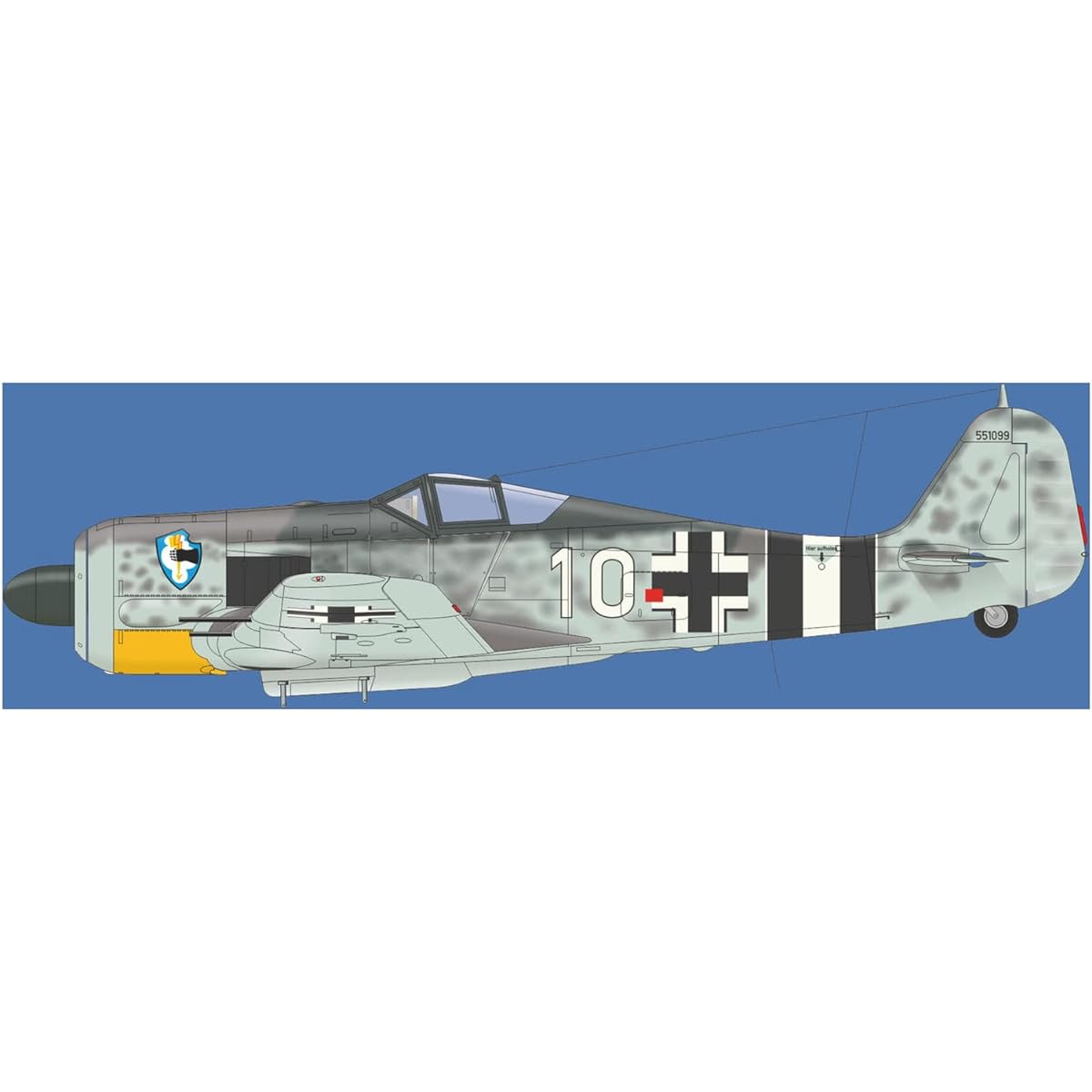 Eduard 1/48 Bunny Fighter Club Luftwaffe Focke-Wulf Fw190A-6 Sturmstaffel Plastic Model EDUBFC101