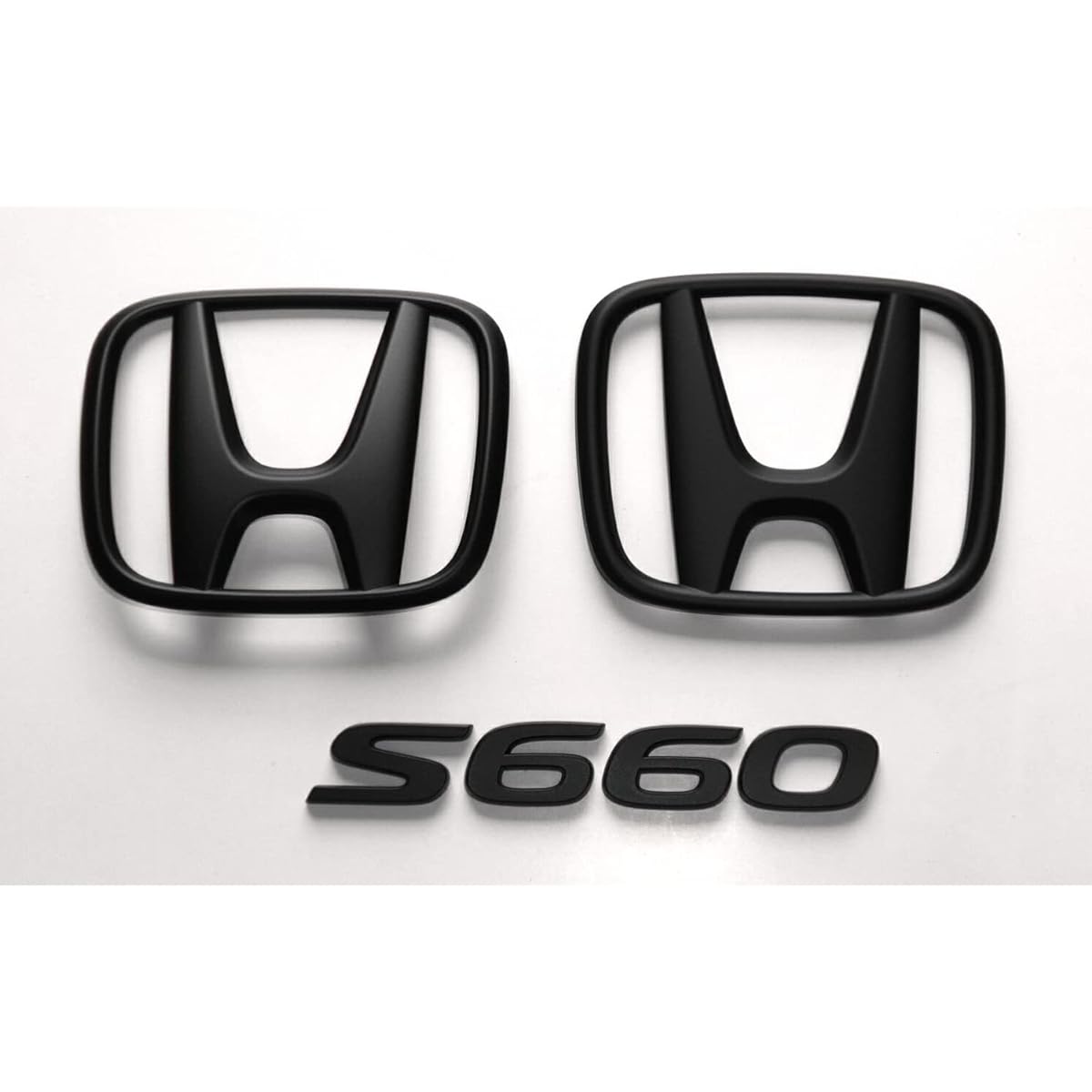Matte Black S660 (JW5) emblem set of 3
