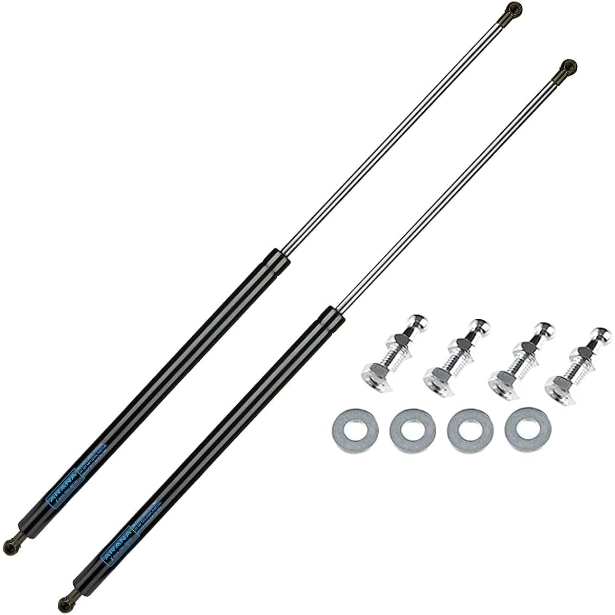 28 -inch 200 pounds (889N) Gas strut spring shock 28 inch high durable trailer cap tonocover lift support (super powerful) 2 pieces ARANA