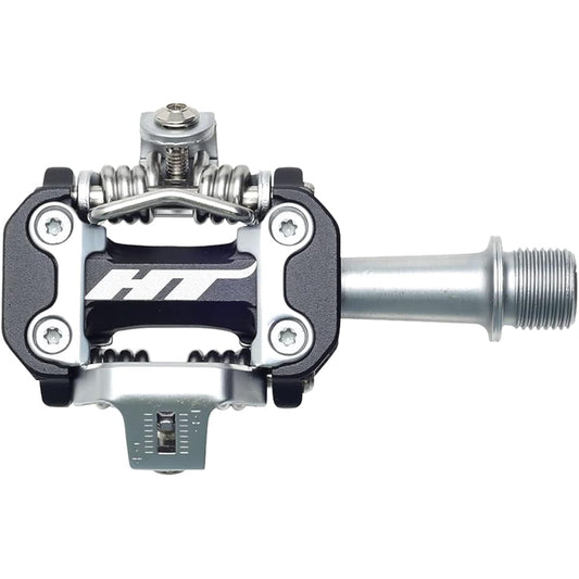 HT Components M2 Pedals Double Sided Clipless Aluminum 9/16 Black