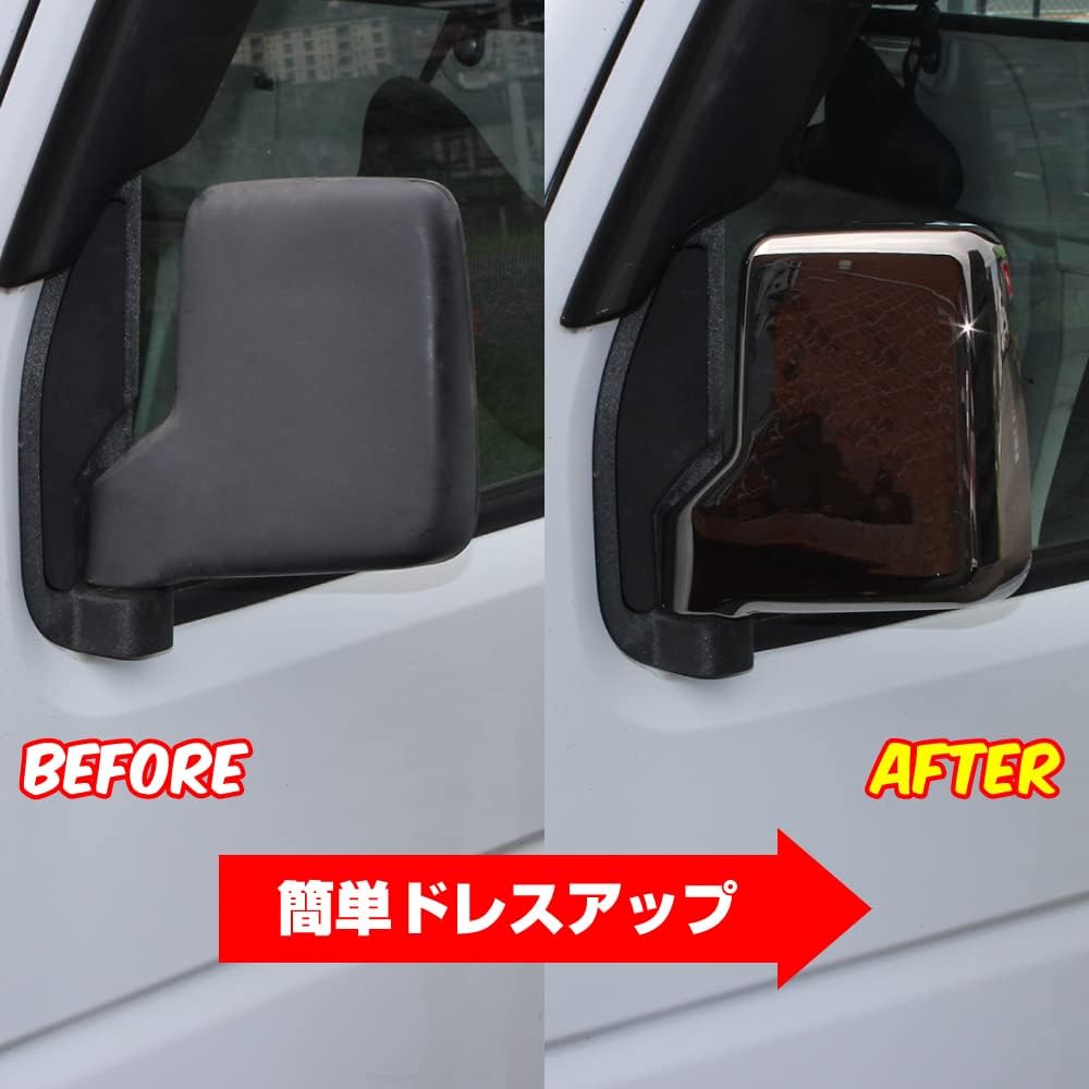 MADMAX SUZUKI Carry DA63T/DA65T/DA16T Mirror Cover Left and Right SET Black Plated MM70-0600-06