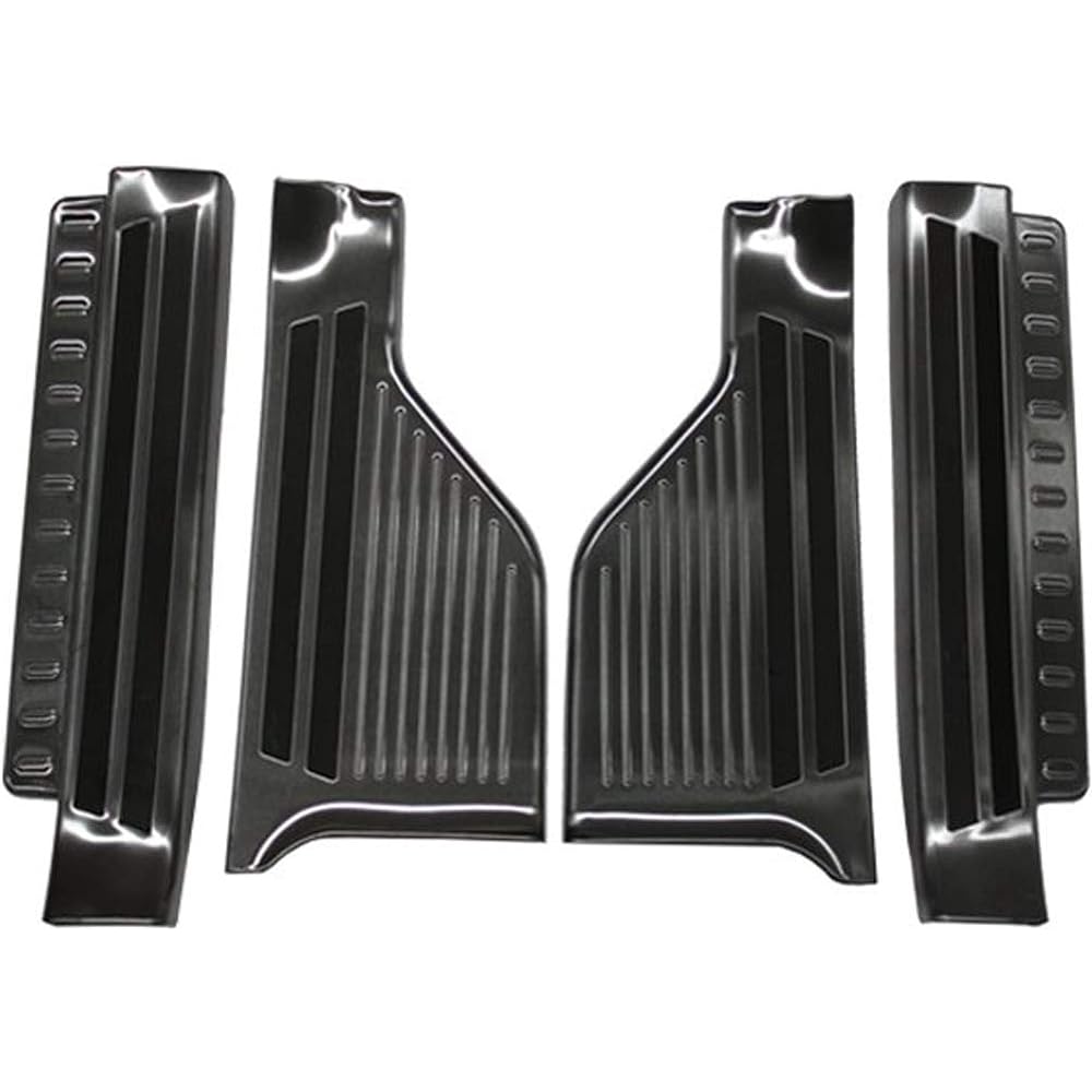 Wellvie Roomy Tank Tall Justy Side Step Guard Scuff Plate Custom Parts Interior Parts Car Parts Dress Up Car Supplies Car Only (Black/Set of 4)