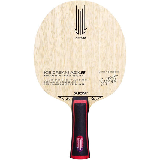 Xiom Table Tennis Racket Ice Cream AZXi Shakehand Attack Special Material Included