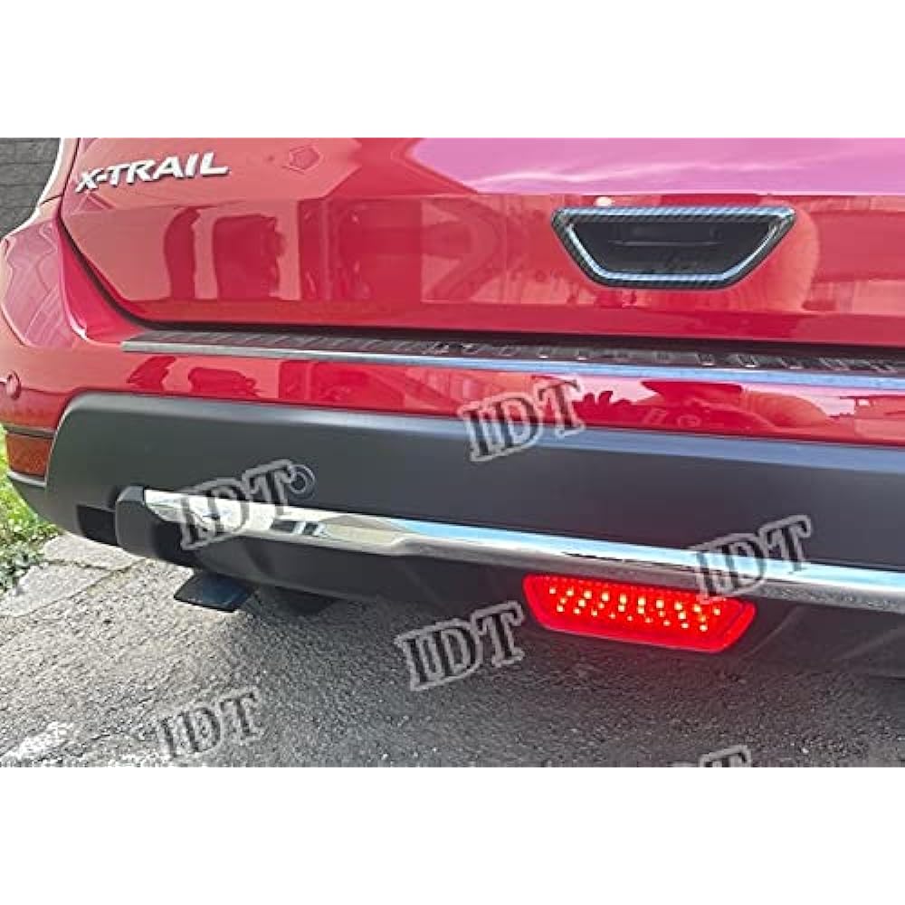 IDT Mini Waist Included X-Trail T32 LED Back Fog Rear Fog Light Lamp Tail Fog Snow (Rear Fog Red)