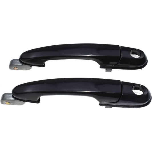 Car Parts Black Frontoria Left and right outer door handle 82650-2e00 83650-2e000 Hyundai Touson 2006 2007 2007 2008 2.0L 2.7L Car Parts (Color: Front FL FL PAIR)