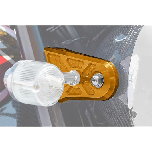 PMC (PMC) ARCHI (arched) Exterior honeycomb light stake cover 10mm general-purpose turn signal compatible Z900RS '18 -'23 * Cafe cannot be installed left and right set marigold 189-4115