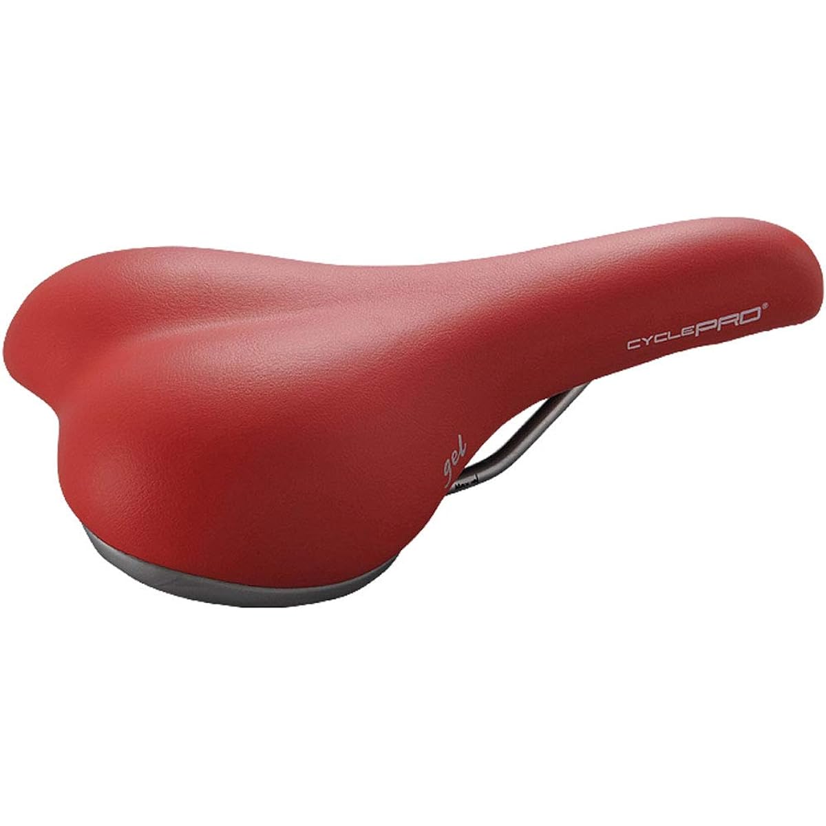 CYCLE PRO Bicycle Saddle with Gel Comfort Cushioning 480g Steel Rail Road Mountain MTB Cross Bike CP-SD3110