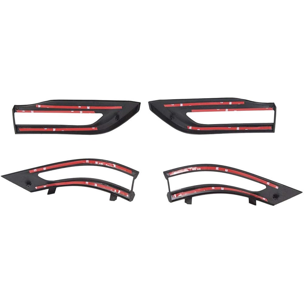 SPORTULI Gloss Black Tail Light Trim Besel Kit replacement 2014-2021 Jeep Grand Cherokee