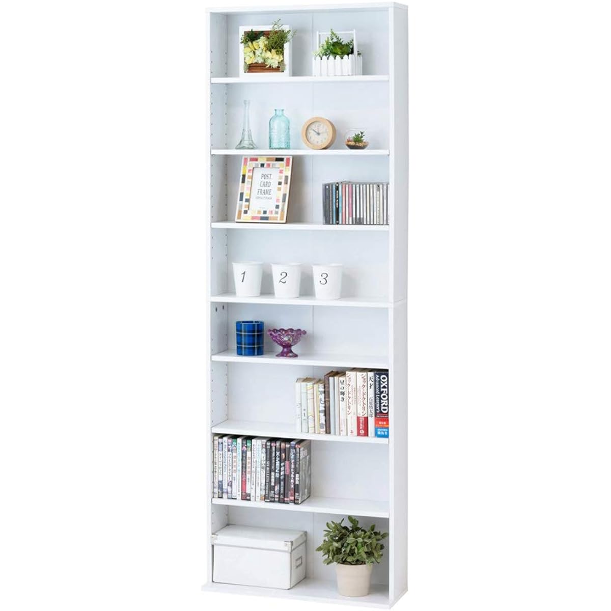 Kuroshio Bookshelf White Width 60cm Bookshelf Comic Storage Rack 039398