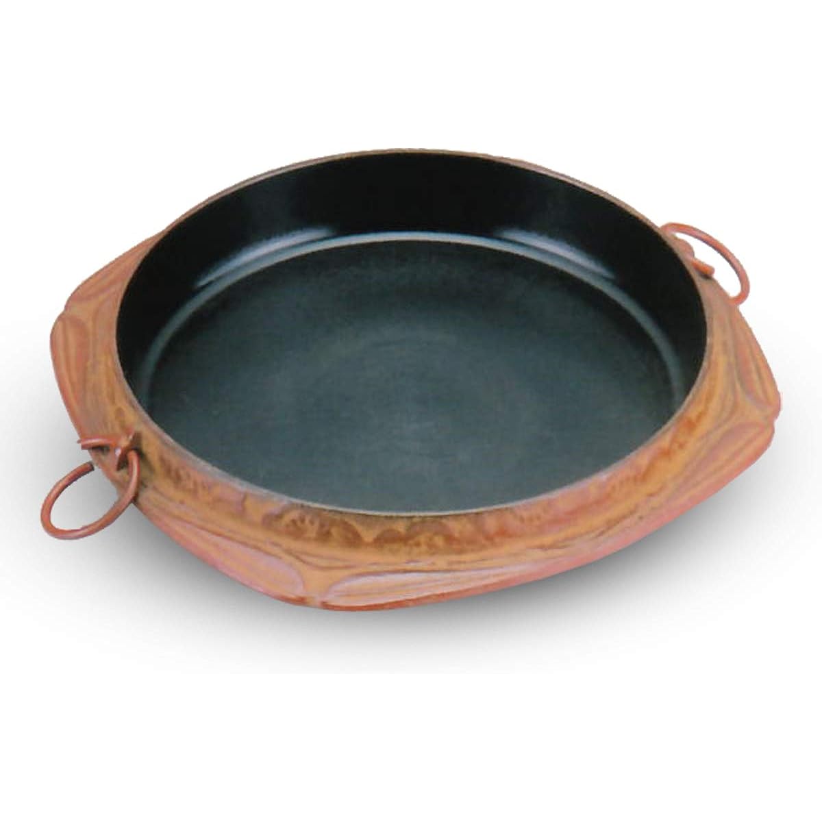 Oisei Sukiyaki Pot, Black, Inner Diameter 27cm, Shochikubai, 9cm, Nanbu Tekki, Made in Japan 6-1