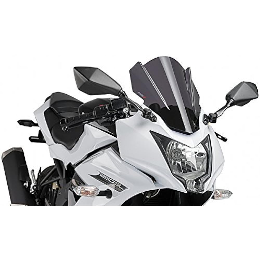 Puig 7630F RACING SCREEN [DARK SMOKE] Kawasaki Ninja250SL (15-) Puig Screen Cowl Motorcycle Bike Parts