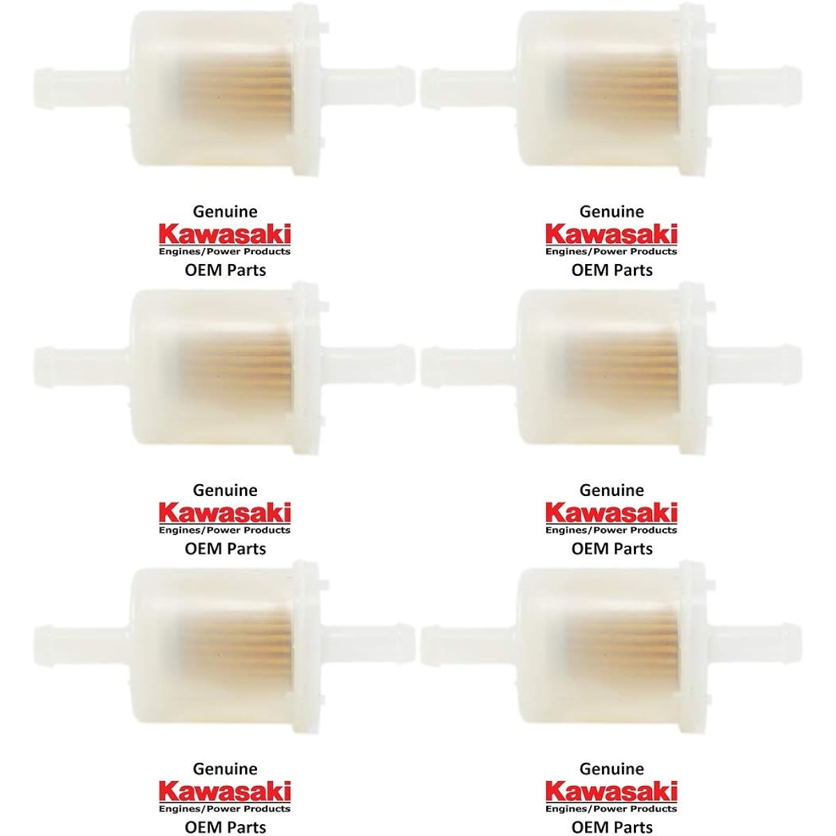 Kawasaki genuine 49019-0027 6 fuel filters Pack 49019-0014 49019-7001 For replacement
