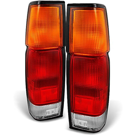 Hard Body D21 Pickup Track Red Red Amber Tail Light Rear Brake Lamp Left+Right replacement pair set