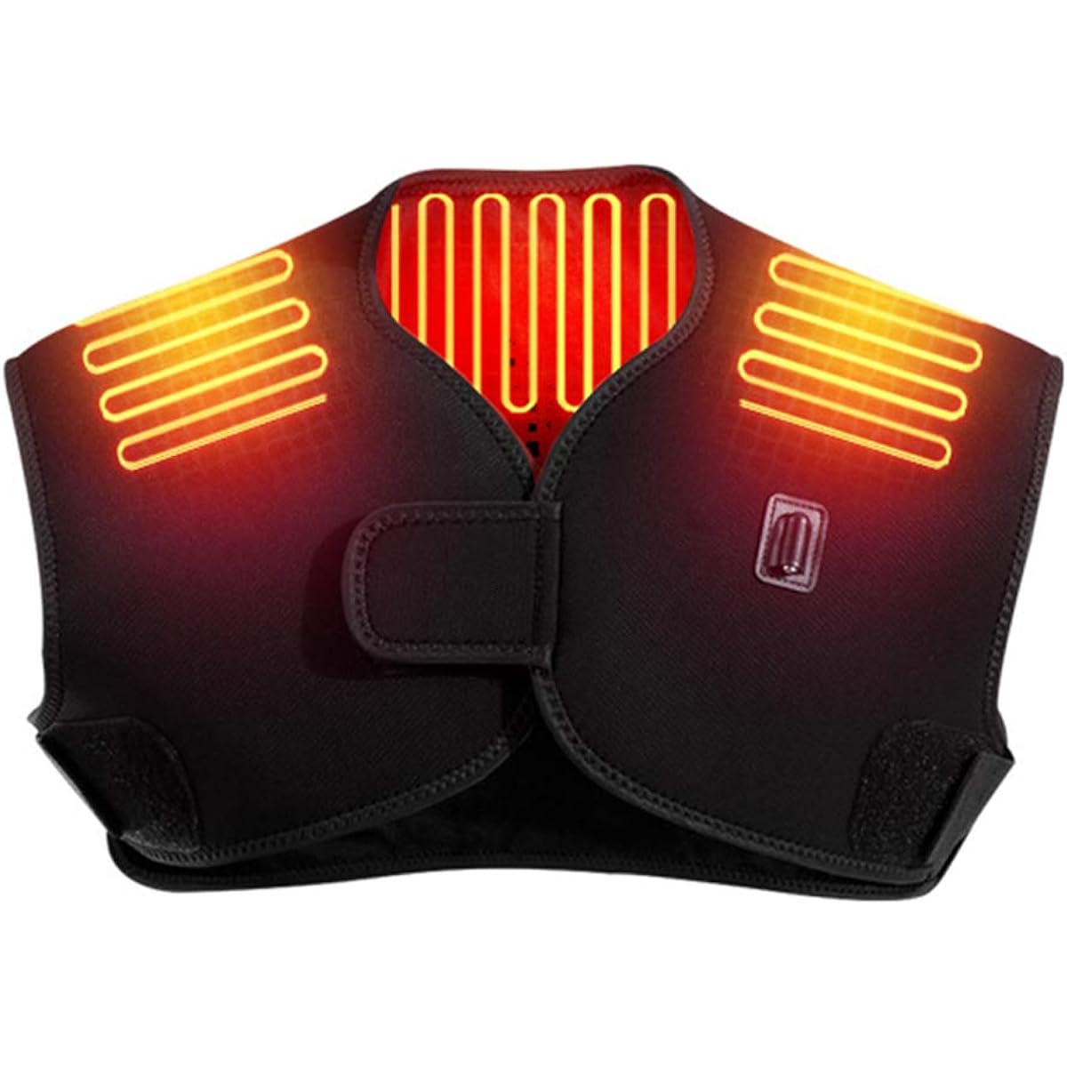 MACOLAUDER Electric Shoulder Pad, Heating, Electric Heating Pad, Shoulder Support, Shawl, Hot Heater, For Home & Office Use, Cold Protection, 3 Stair Temperatures, Washable in Water, USB Heating, 5 Types, Black
