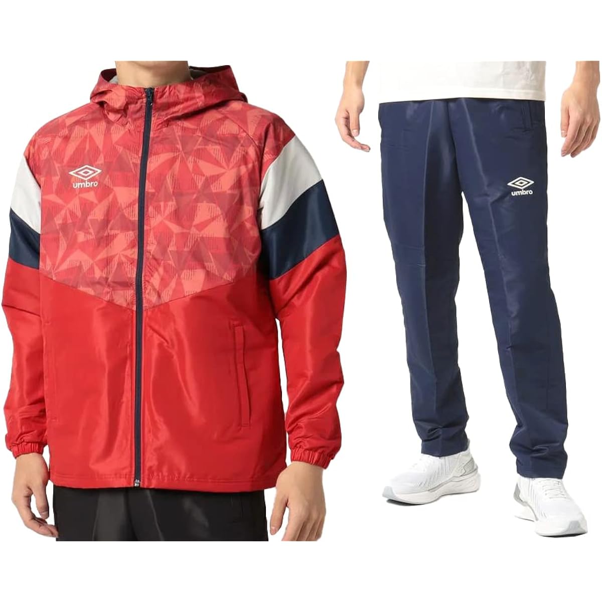 [Umbro] Rind Thermo Hooded Windbreaker Jacket/Pants Top and Bottom Set Lining: Tricot Brushed UMUQJF30/UMUQJG30