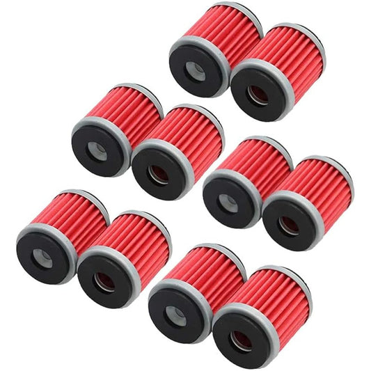 Nakkaa HF140 Oil Filter Replacement for YFZ450 YFZ450R 2004-2017 250 YFM250 2008-2013 Motorcycle Generator 10 Pieces