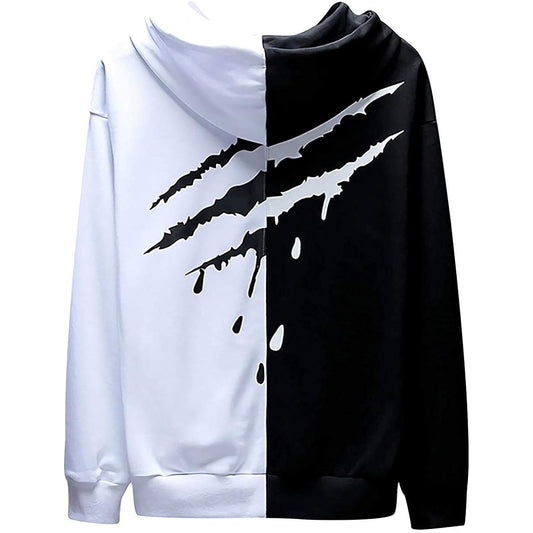 [HISITOSA] Men's Parka, Long Sleeve, Autumn Clothes, Thick, Brushed Lining, Winter Clothes, Men's Sweatshirt, Cotton, Pullover, Hoodie, Spring