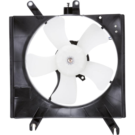 TYC 601160 KIA RIO replacement radiator cooling fan alignment