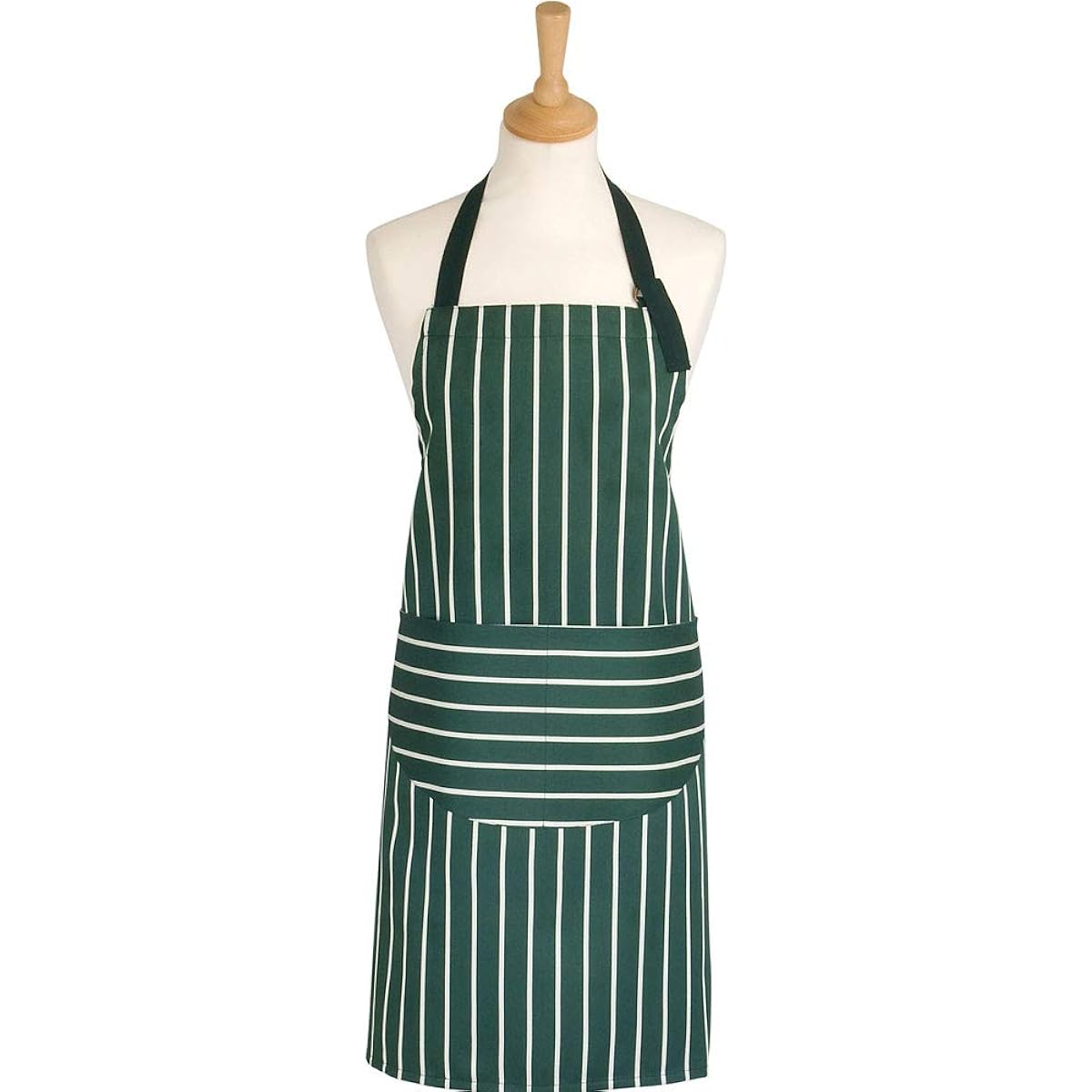 [Marks International] Butcher's Stripe Apron DX-101GR Green Short