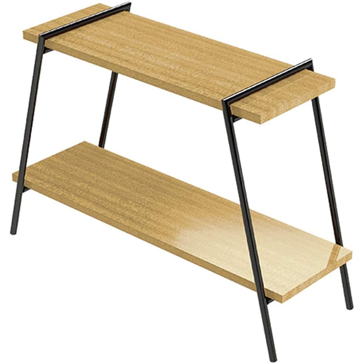 COLLEND Iron Leg Rack Natural 2 Tier ILR2-NA