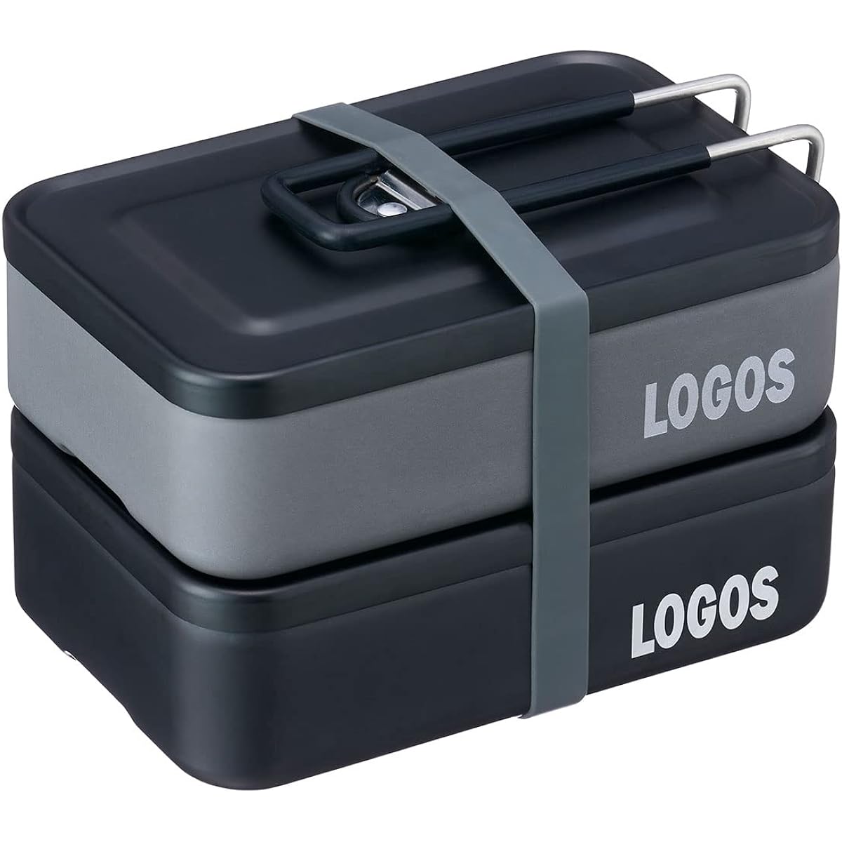 LOGOS LOGOS Stack Female Kit & Metal Case Set 88230243 Black [Female Kit] (Approx.) Width 19.5 x Depth 11.5 x Height 5.5 cm