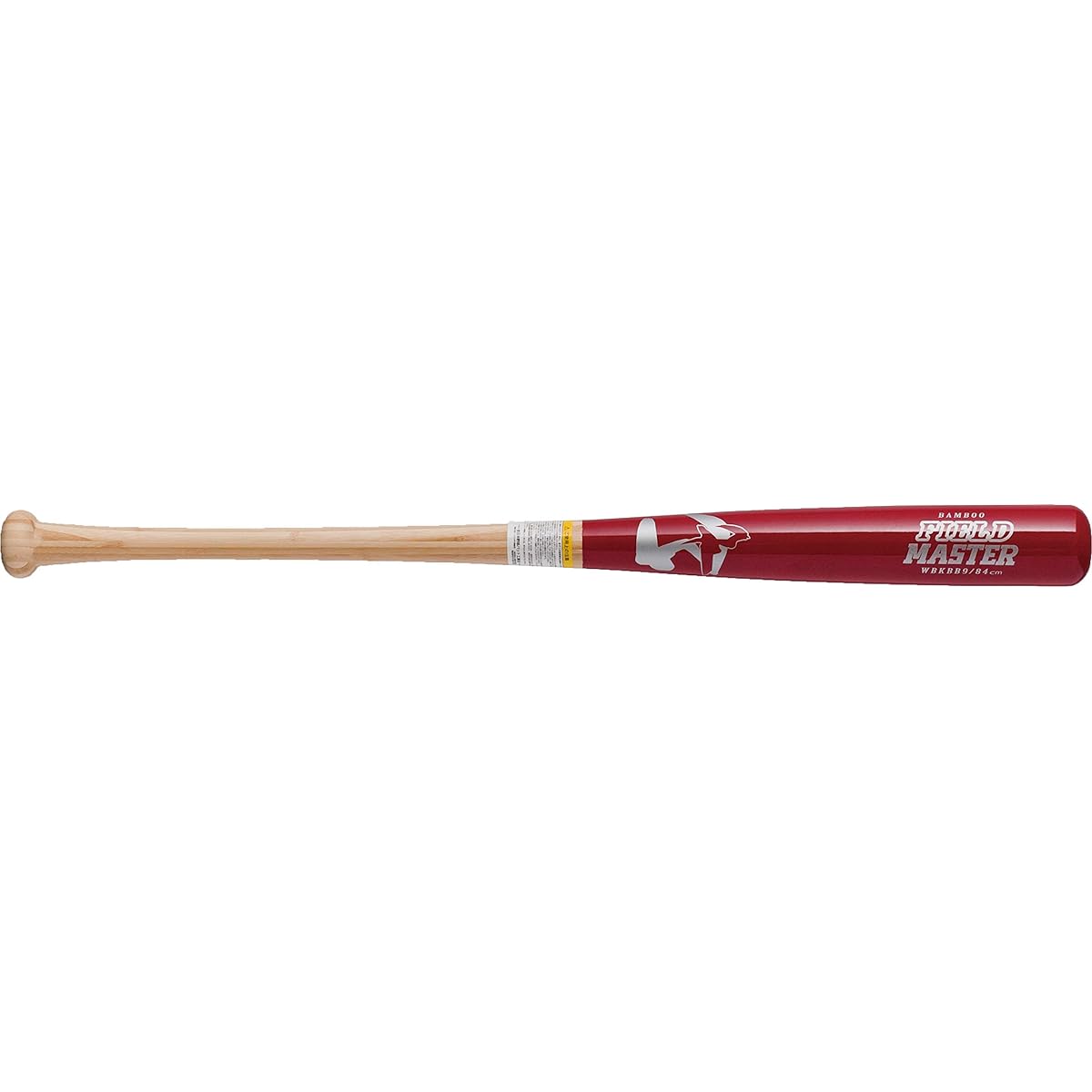 worldpegasus (World Pegasus) Hardball Wooden Bat Field Master Bamboo (Aitake) WBKBB9 Red/Natural 84cm 900g Average WBKBB9