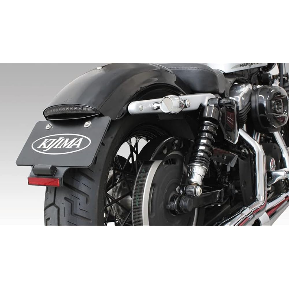 Kijima Motorcycle Bike Parts License Bracket Kit XL1200X/V/N XL883 Compatible with Kijima LED Slim Tail HD-01392