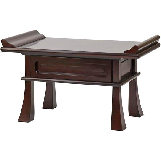 Naamu Kuma-chan Studio Sutra Desk No. 16 Width 48cm Rosewood tone