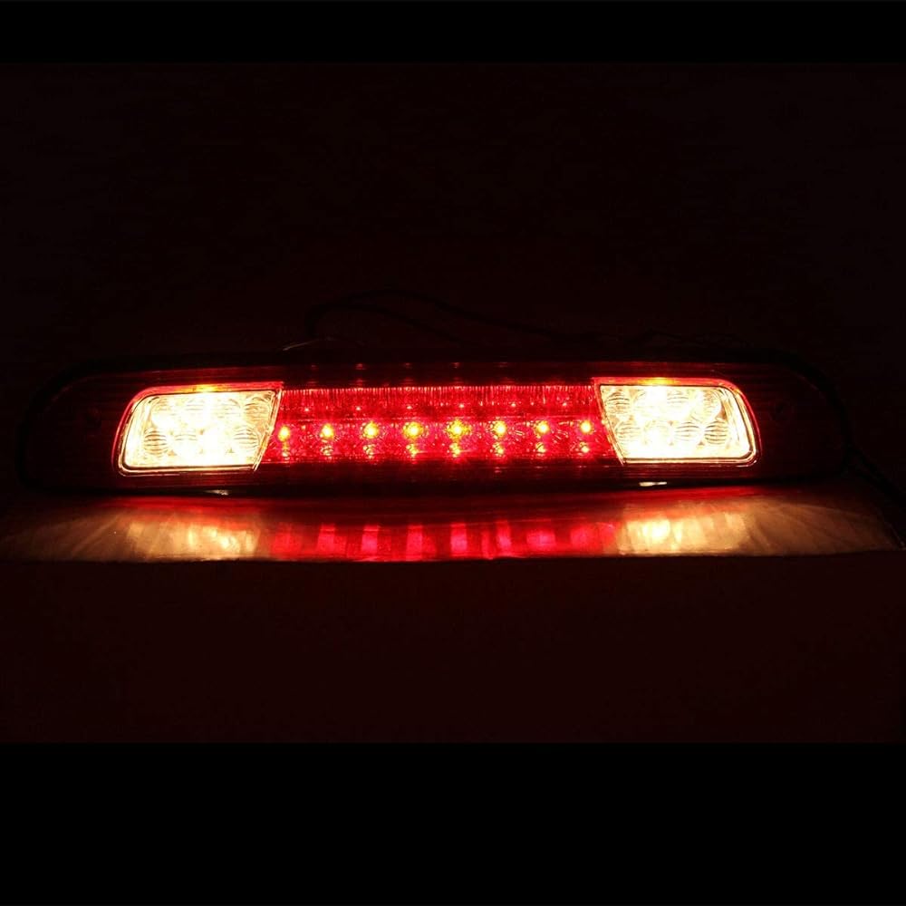AMERILITE Red/Clear LED High Mount Stop Cargo 3rd Brake Light For Toyota Tandra