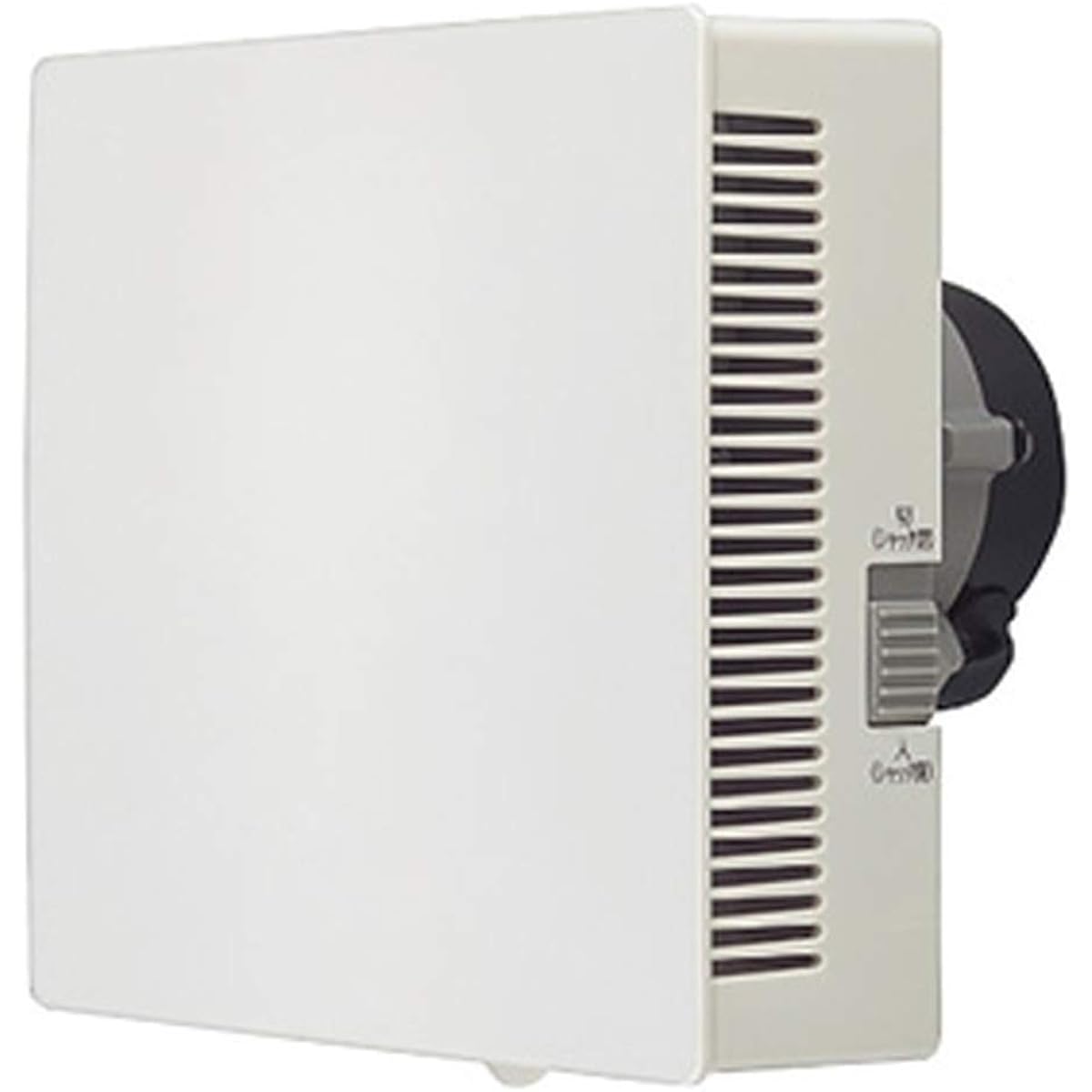 Pipe exhaust fan with ON/OFF switch and manual shutter