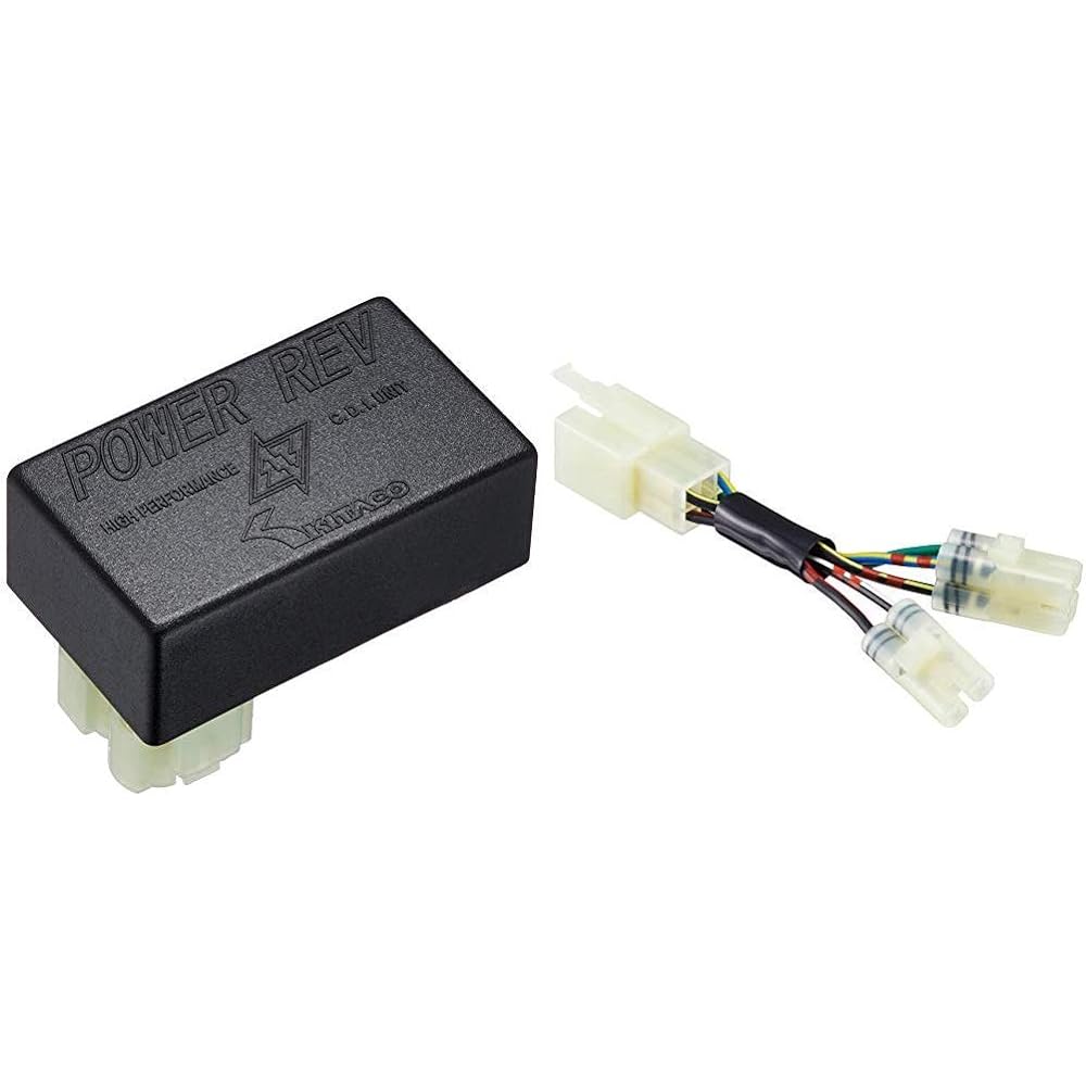KITACO Power Rev 2 Monkey Gorilla APE50 APE100 etc. 766-1123300 & Power Rev Conversion Harness Little Cub Super Cub 50 Ducks 12V CD50 766-1116001 [Set Purchase]
