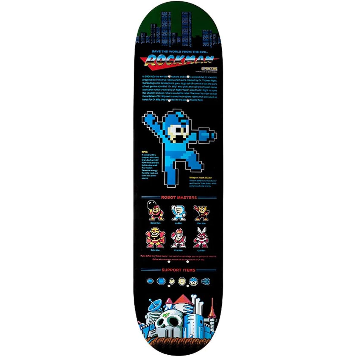 Bless Toys Skateboard Deck Skateboard Rockman Final Fight Makaimura Goods