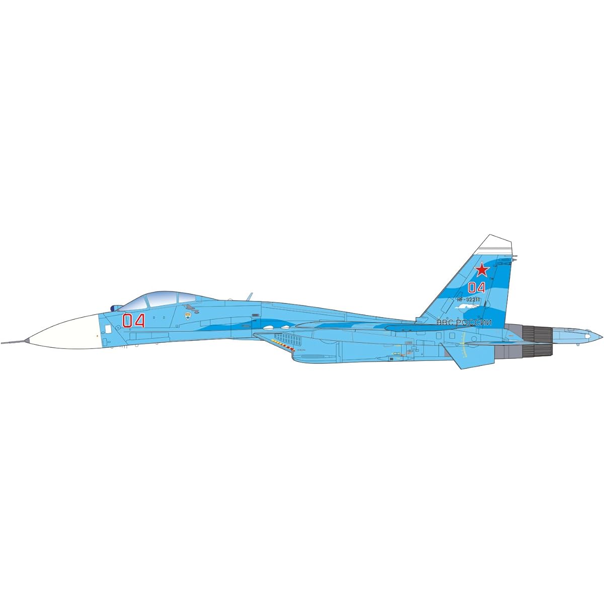 Platz 1/72 Aviation Model Special Selection Series Su-27SM2/3 Flanker B Update Plastic Model AE-5