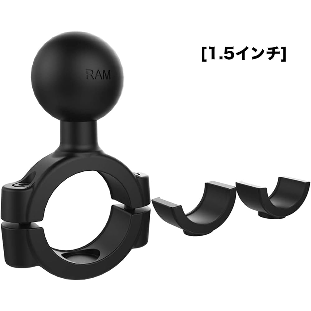 RAM MOUNTS [Base 1.5"] Handlebar mount L [1.5 inch] Compatible diameter φ28.6-38.1mm RAM-408-112-15U