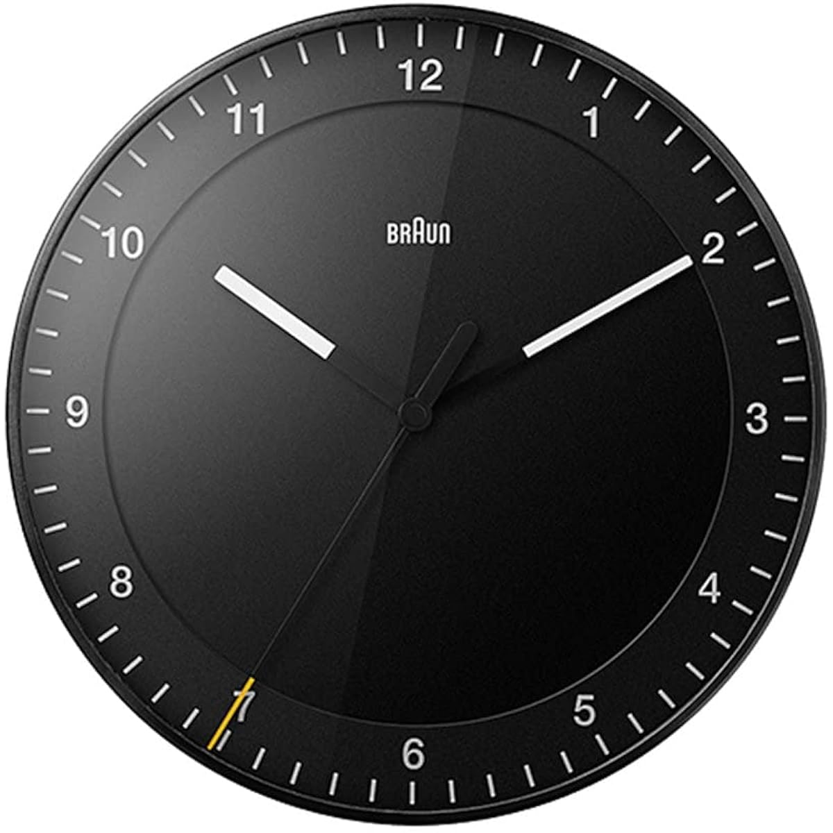 [Regular Imported Product] BRAUN/Brown Wall Clock BC17B Silent Design Sweep Hand Movement