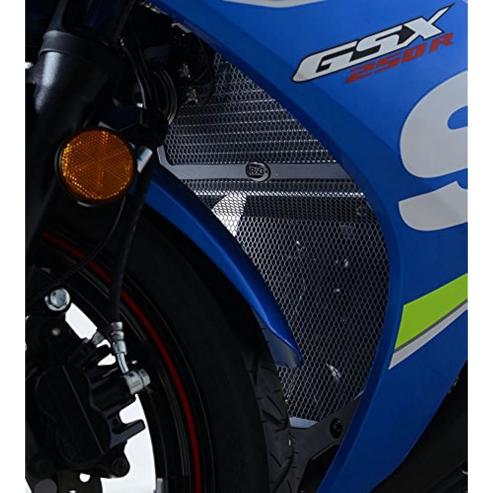 R & G (A-RUANDOZI-) RADIATOR & DAUNPAIPUGA-DO TITANIUM GSX250R (17) RG-RAD0223TI