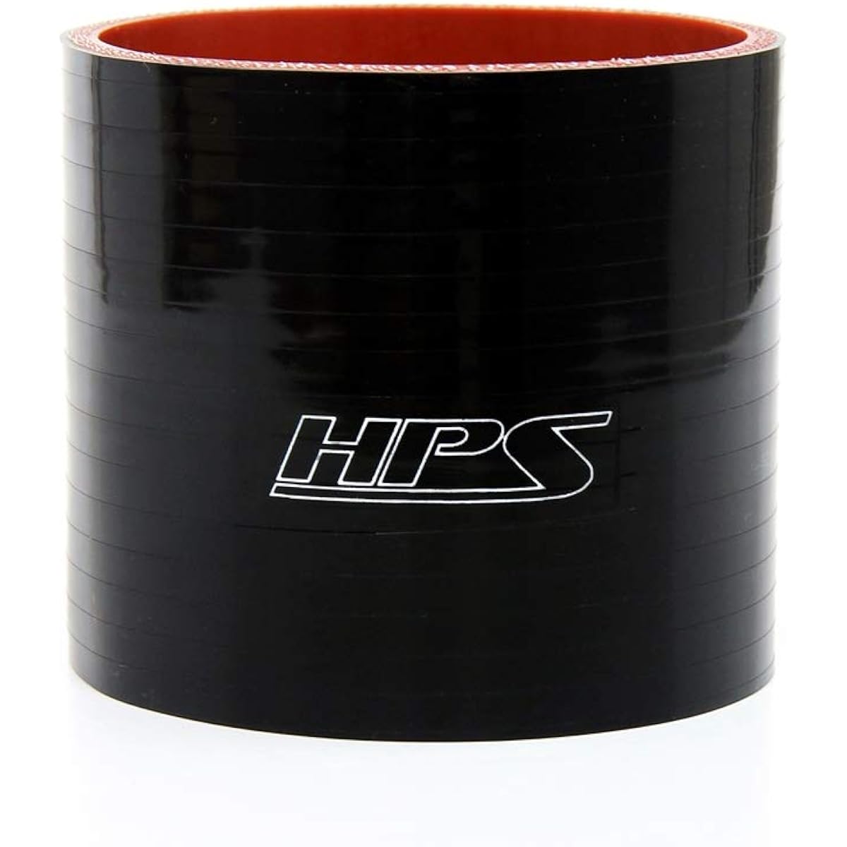 HPS HTSC-300-BLK Silicon High temperature 4-layer reinforced straight coupler hose, 75 PSI maximum pressure, 3 "ID, black
