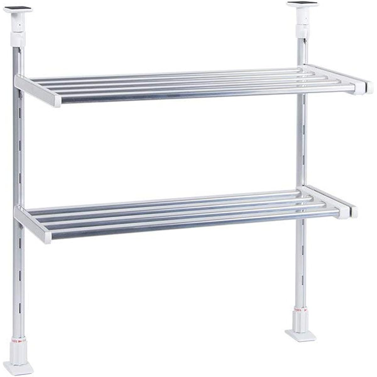 TAKUBO Drainer Shelf Series Telescopic Tension Shelf 2 Tiers Width 50~90cm TP2-90L