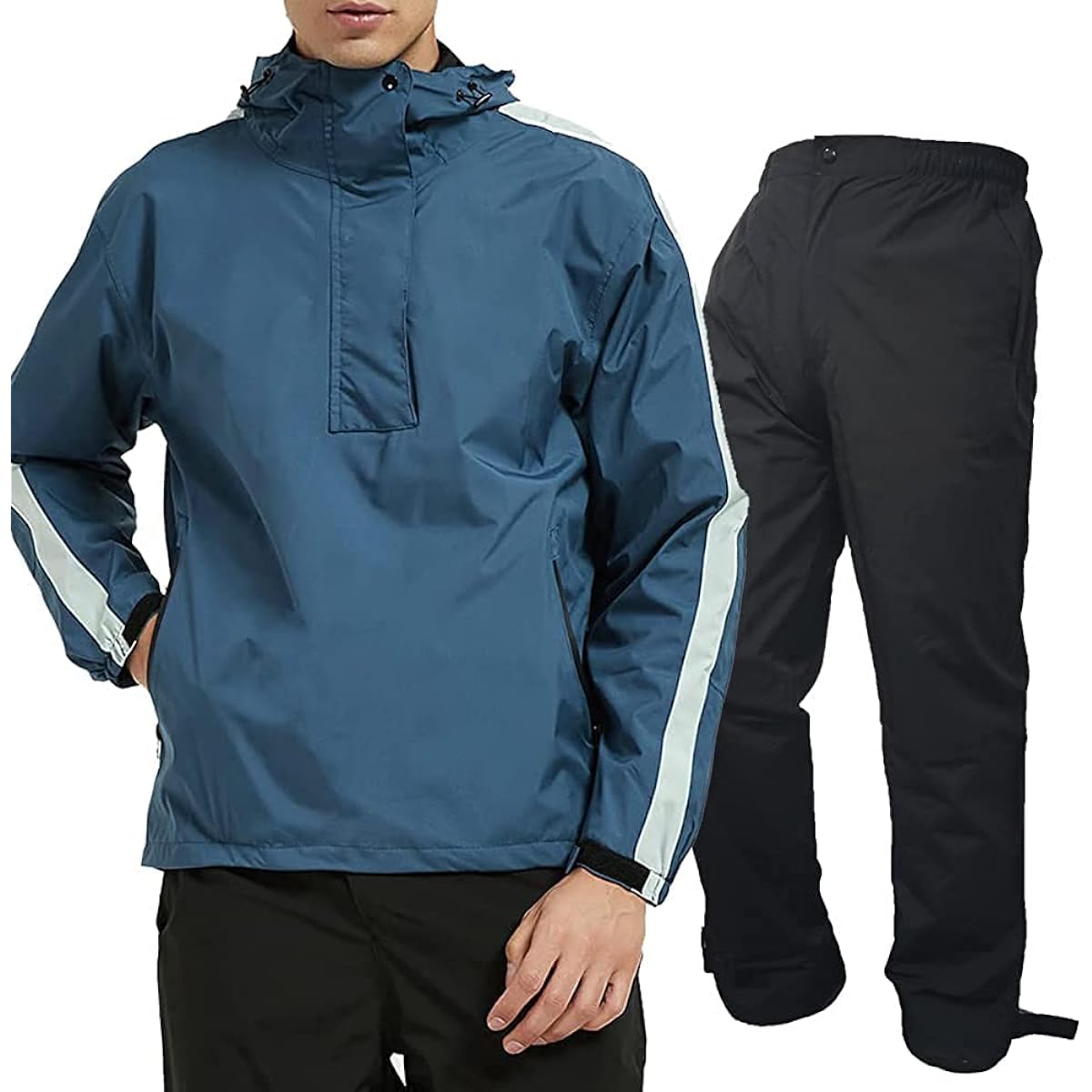 [Arashiyama] Golf Rainwear Men's Top and Bottom Rain Suit Waterproof Outdoor Raincoat Bike Bicycle Commuting Fishing Rain Suit