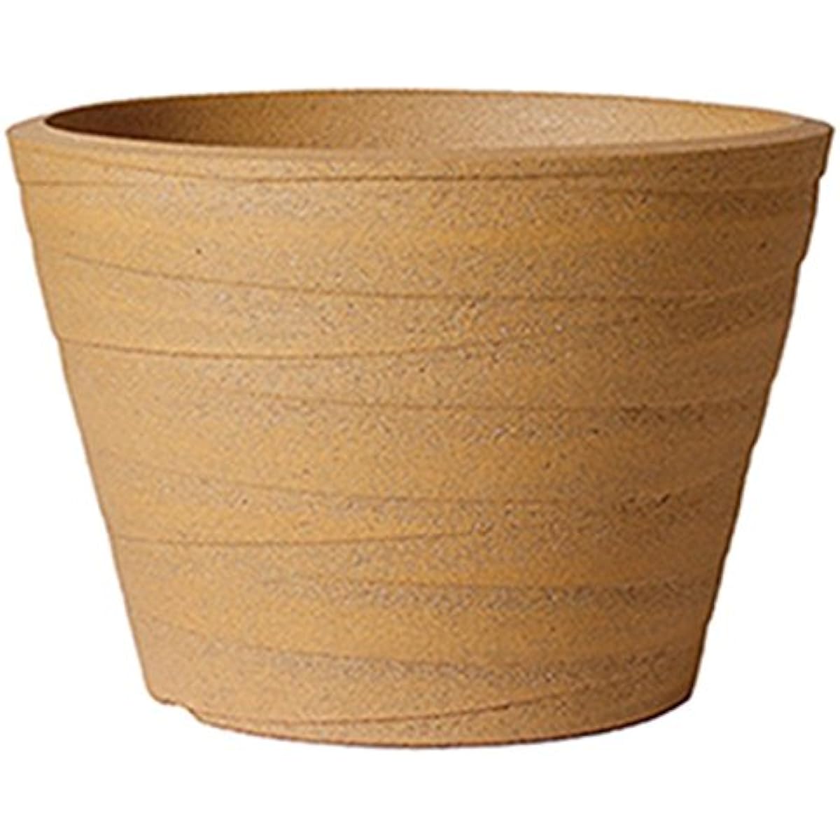 Plus Garden Flower Pot Shave Middle Φ390mm With Bottom Hole Mustard Yellow Shigaraki Ware 75-05 Specifications: With Bottom Hole Shigaraki Ware