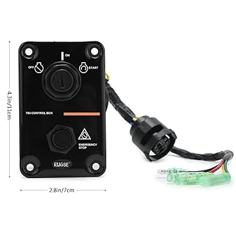 RUPSE Single engine key switch panel Yamaha 704-82570-08-00