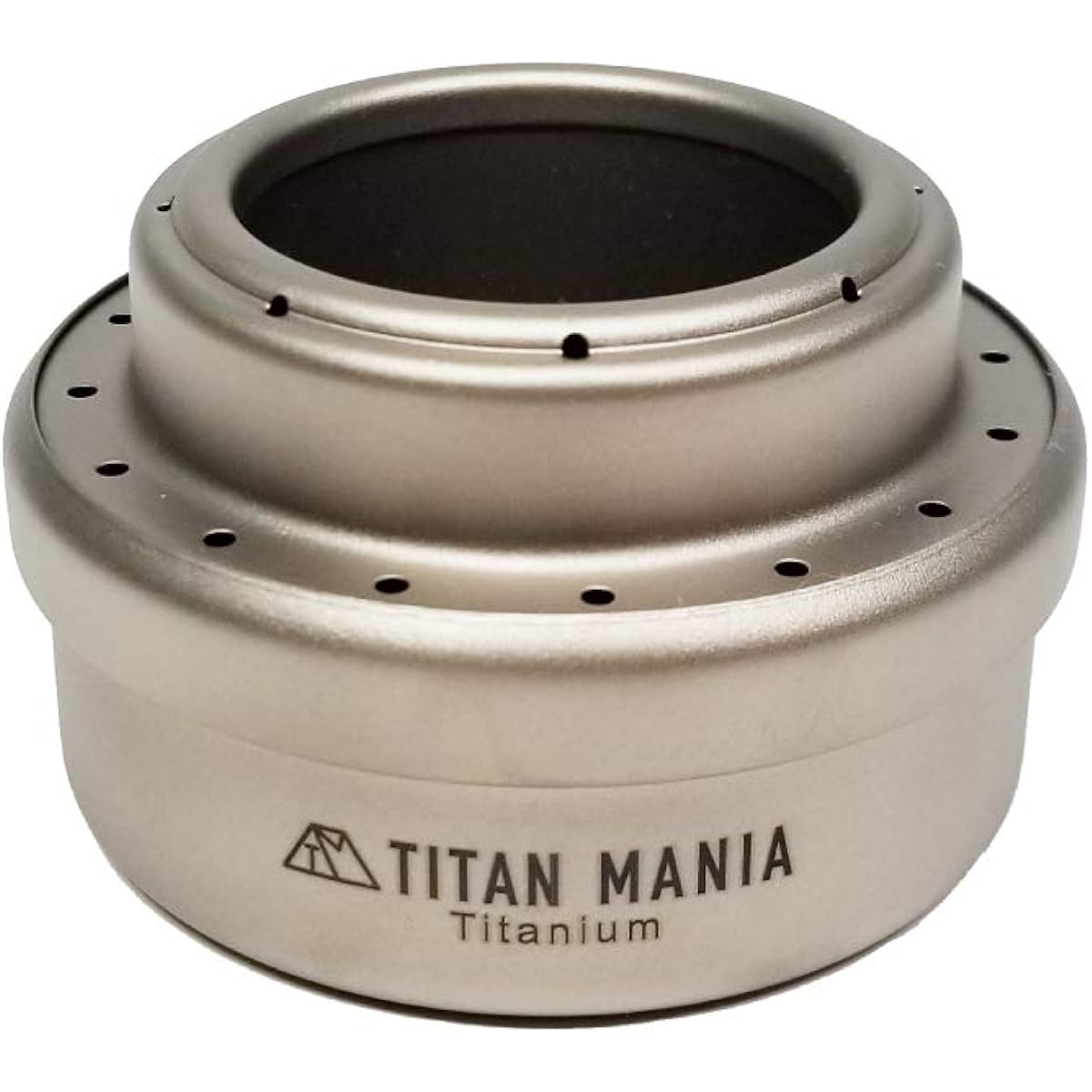 TITAN MANIA Alcohol Stove Titanium Ultra Lightweight Sturdy Burner Compact Portable Camping Outdoor Solo Camping Outdoor Equipment Camping Equipment (Alcohol Stove)