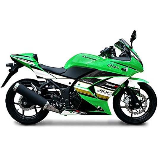 MDF Graphic Kit Front Fender Set Attacker Model Black Ninja250R(08-12) MNIN25-A-00-FF