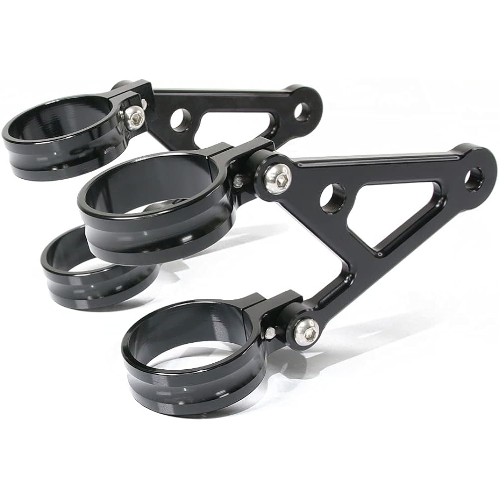 Headlight stay for fork billet aluminum 54mm 52mm 50mm φ54 φ52 φ50 Black Black Aluminum headlight holder Naked specification Machined aluminum