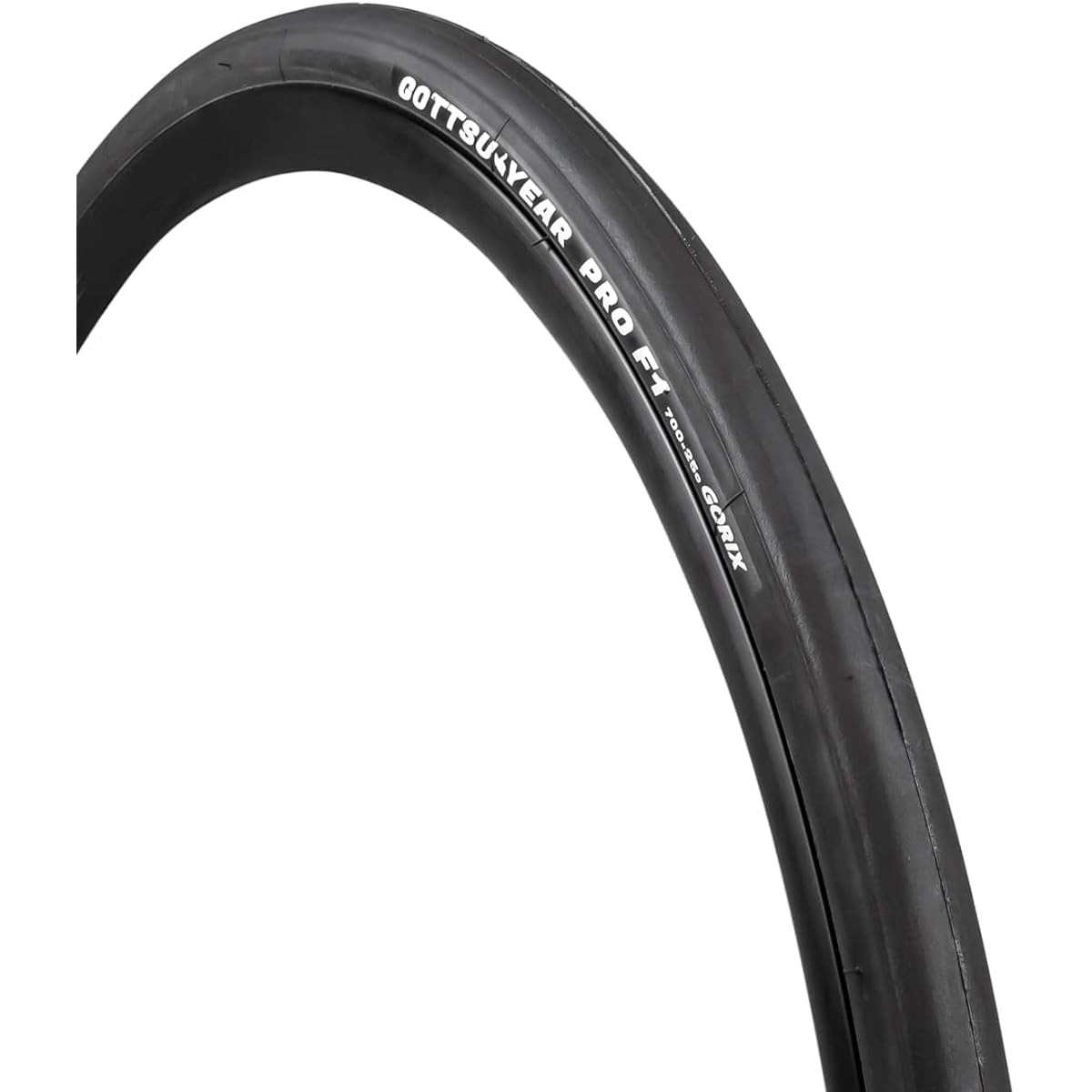 GORIX Bicycle Tire 700 x 25c Road Bike Tire Lightweight GOTTSU YEAR PRO F1 Black Slick Hill Climb Race Long Ride Clincher Tire Tire Replacement