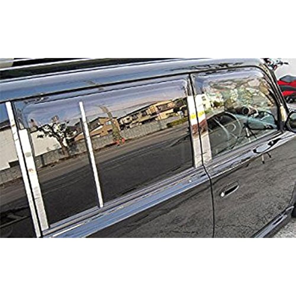 BRIGHTZ bB NCP30 series super mirror stainless steel pillar panel 12PC without visor [PIL-SIL-005] 1203
