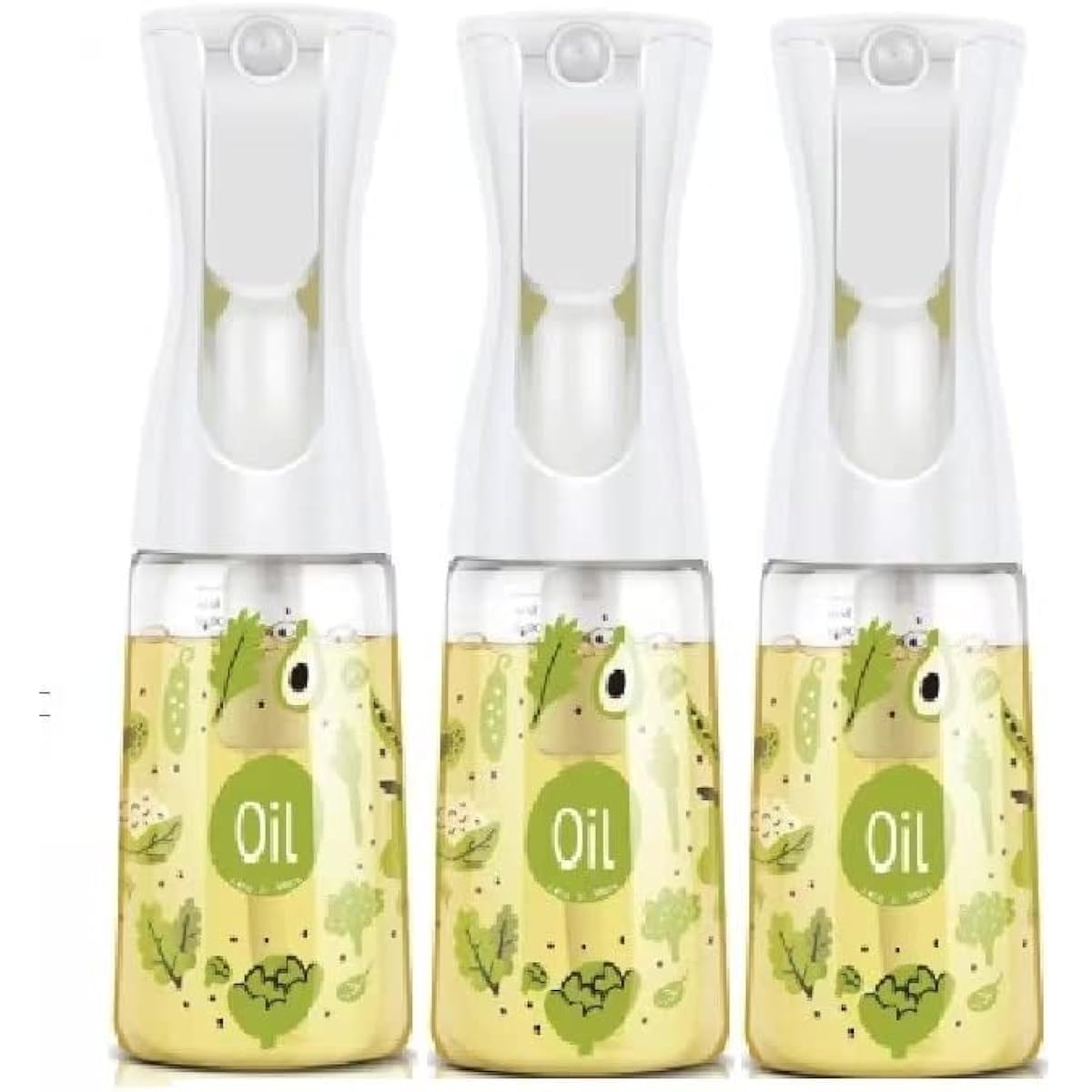 Mistifi High Performance Oil Spray for Tabletop Use, Home Use, Cooking Use, Olive Oil, Salad Oil, Seasoning, Soy Sauce, Vinegar, Oil Mist (2 bottles combination, Vegetarian FS601)
