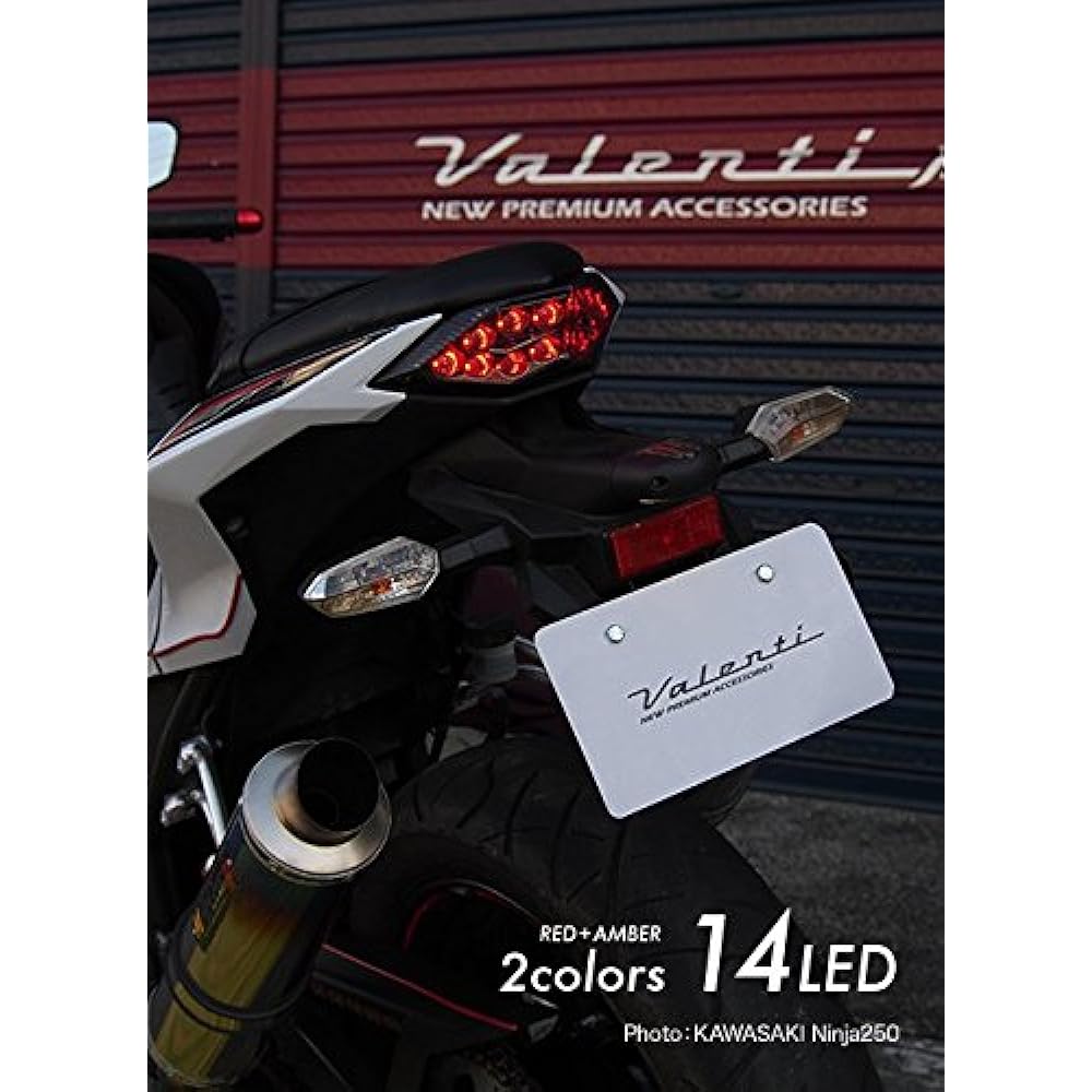 Valenti Jewel LED Tail Lamp LED Type: SMD Smoke Lens NINJA250 [JBK-EX250L] (13-14) Z250 [JBK-ER250C] (13-14) MTK-1325-SC